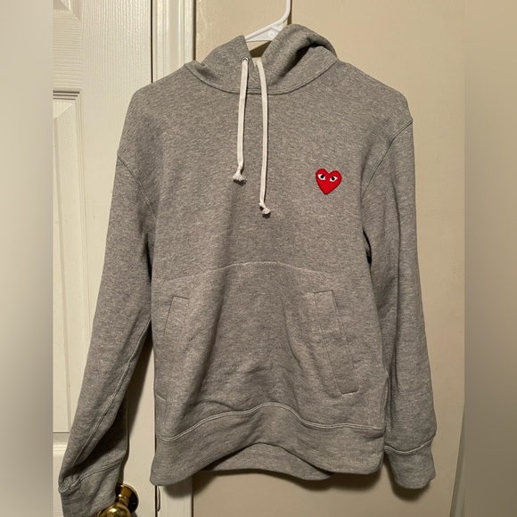 Commes Des Garçons Grey Pullover Hoodie - Picture 1 of 2